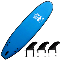 planche de surf avec ailerons sécurisés bali ocean surf