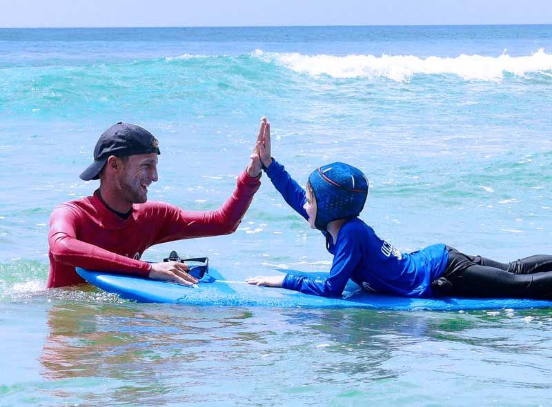 bali ocean surf wave garden kid lesson