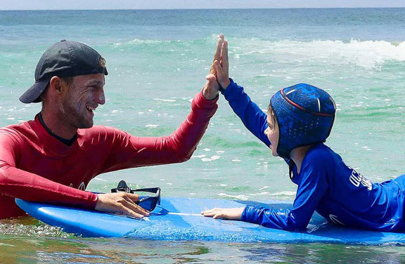 wave garden lesson bali ocean surf kid family seminyak legian
